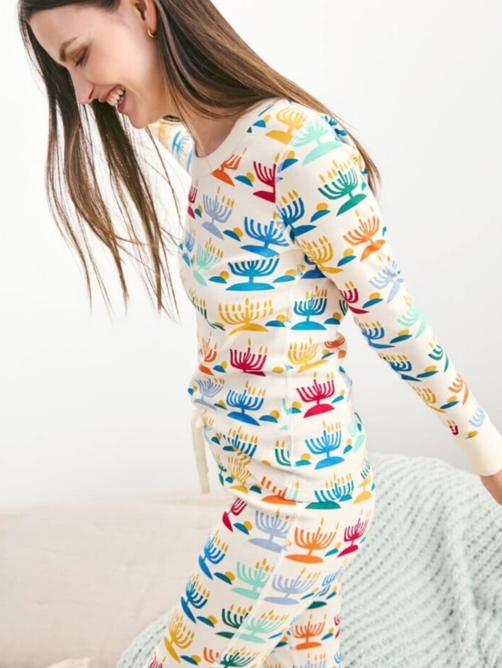 HANNA ANDERSSON Menorah Hanukkah Pajama Set